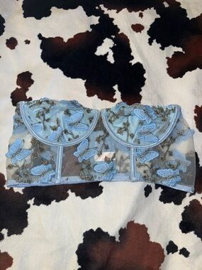 NWOT ROMWE Butterfly Lingerie Top Size Large